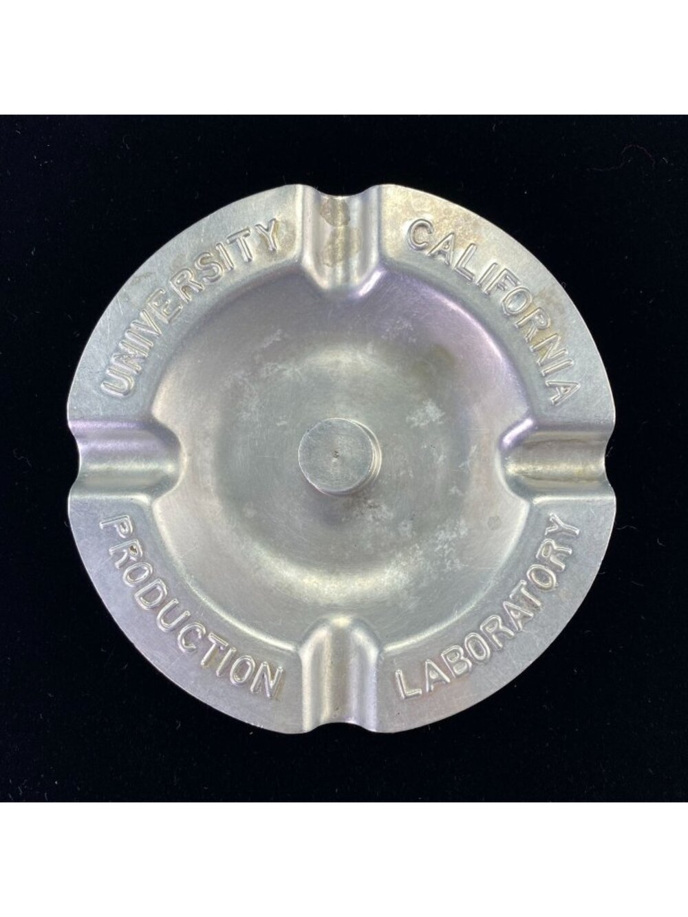 Vintage Aluminum Ashtray University California Production Laboratory - Picture 1 of 10